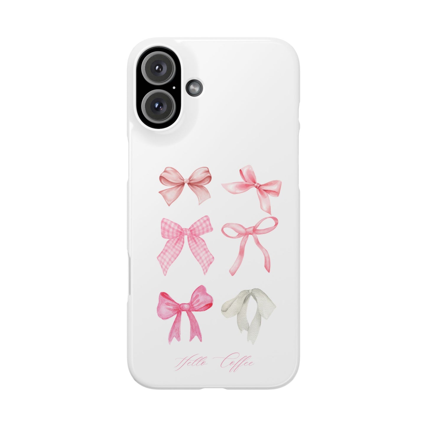 Hello Coffee Bows Case