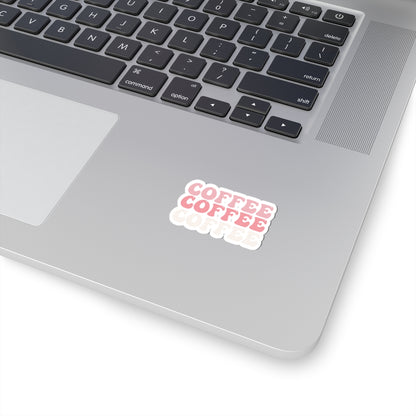 Coffee Pink Sticker