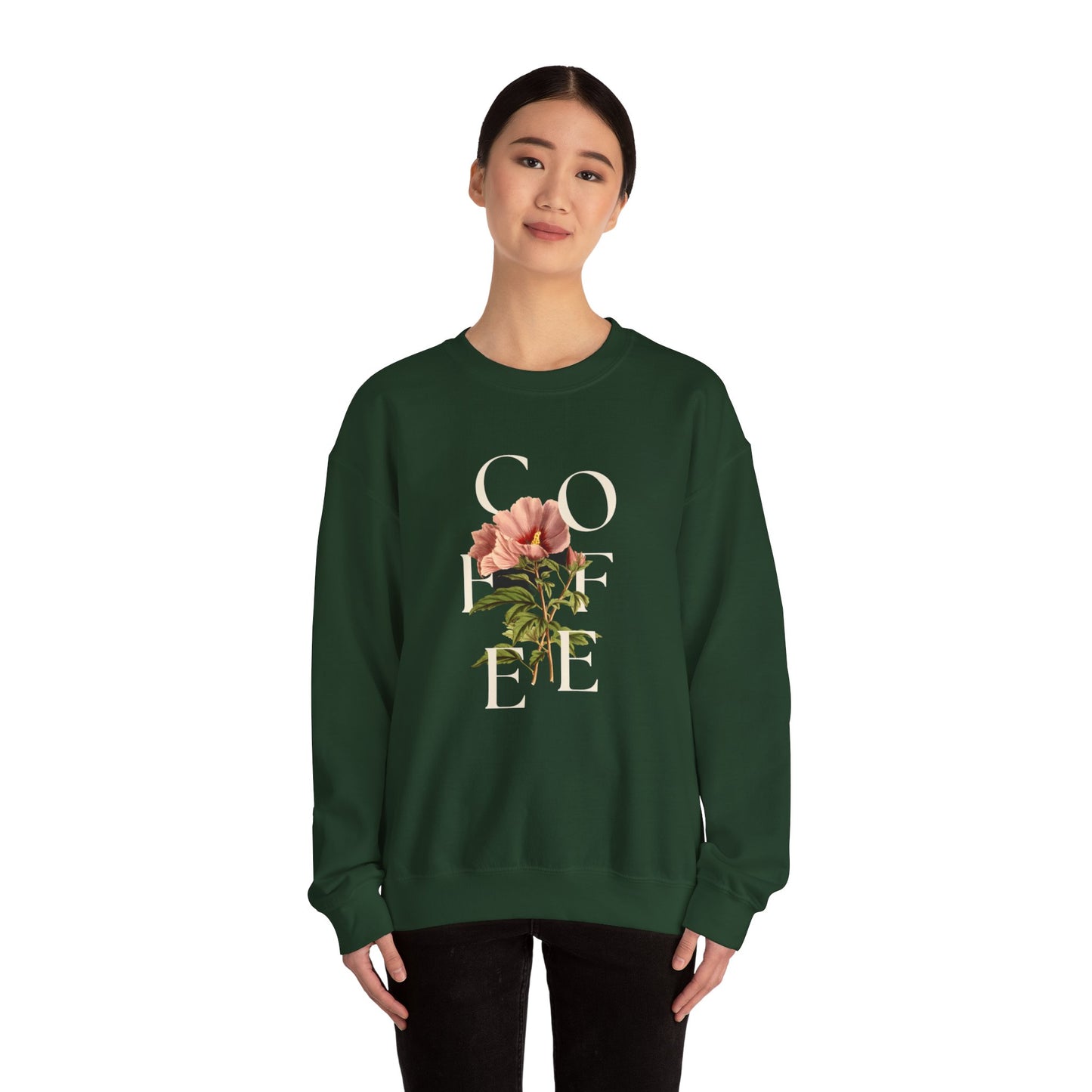 Floral Coffee Graphic Crewneck