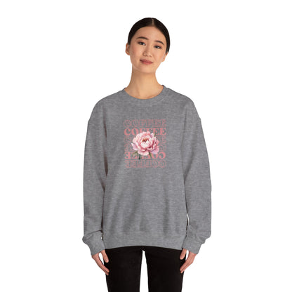 Repeating Coffee Flower Crewneck