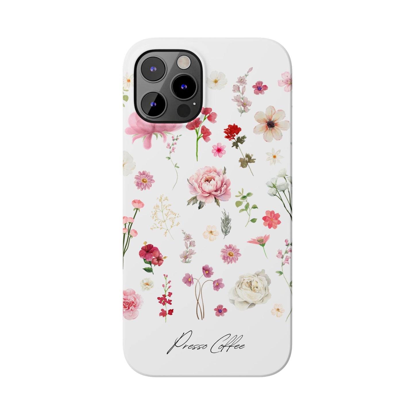 Presso Coffee Florals Slim Phone Case