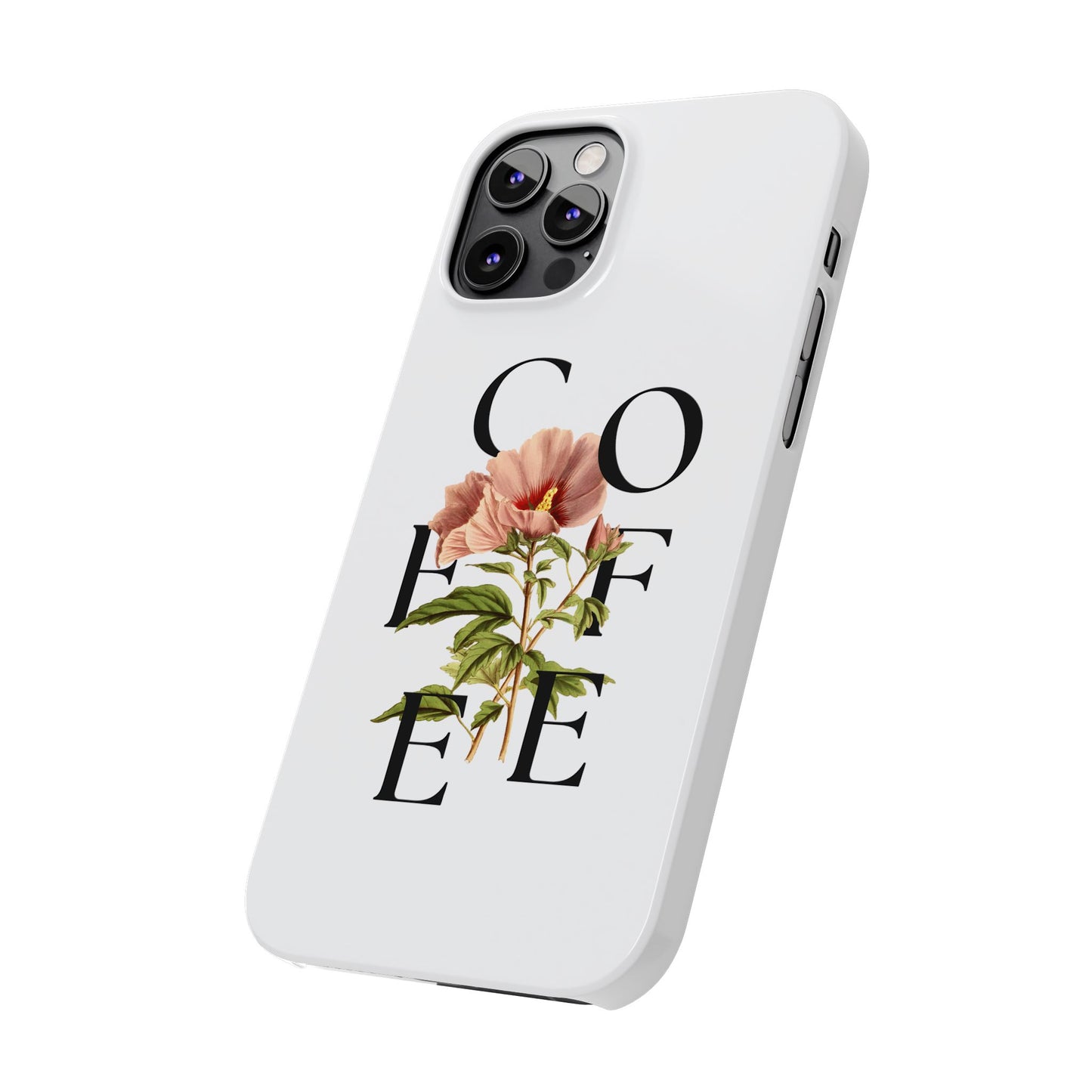 Coffee Florals Slim Phone Case