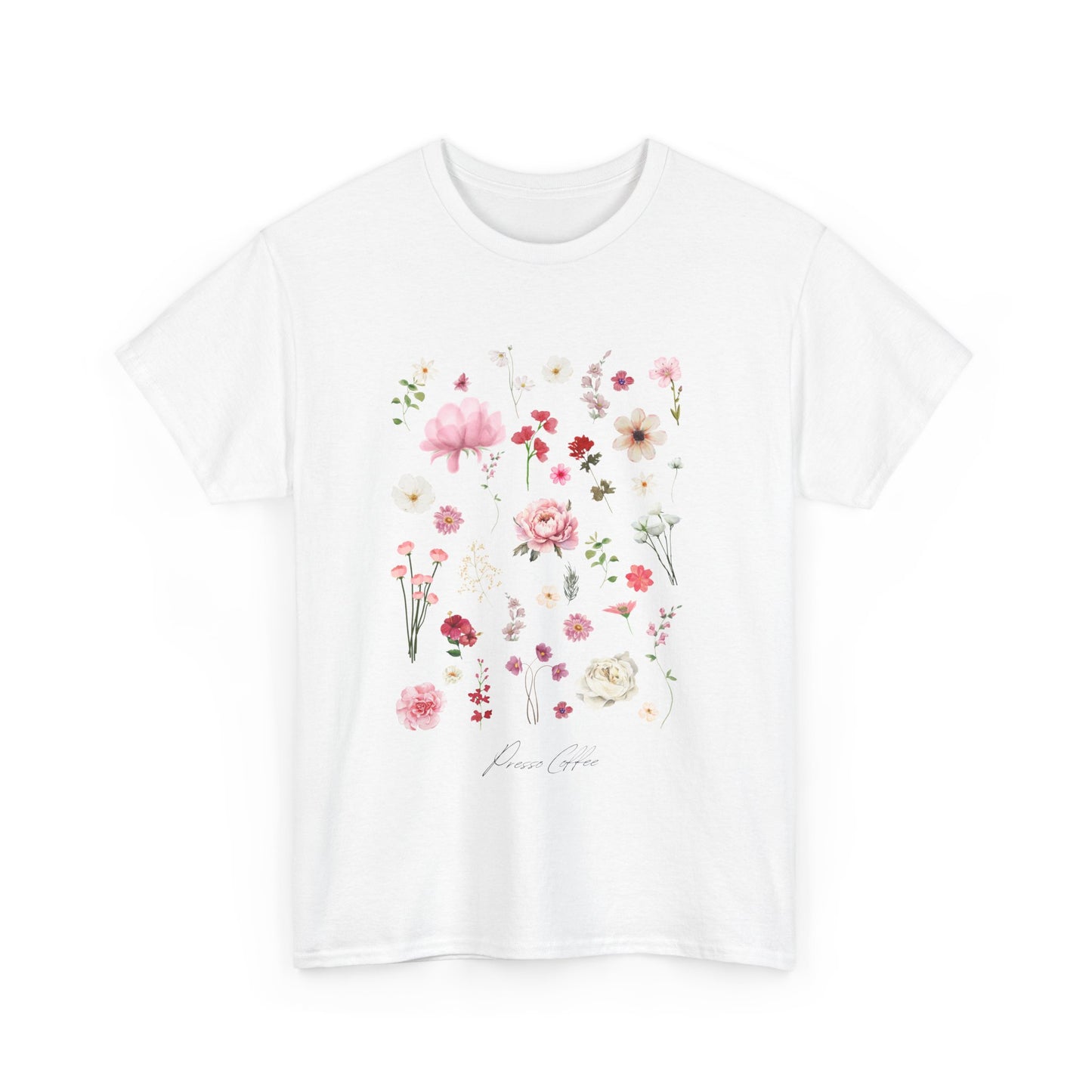 Presso Coffee Florals Oversized Tee