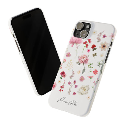 Presso Coffee Florals Slim Phone Case