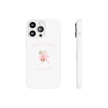 Hello Coffee Bows Flexi Case