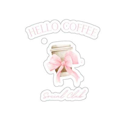 Hello Coffee Social Club Sticker