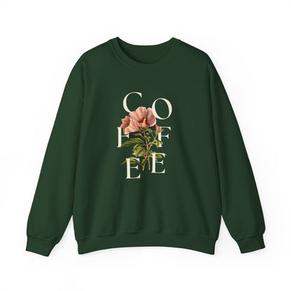 Floral Coffee Crewneck