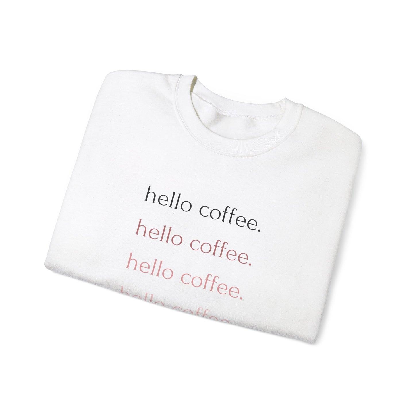 Hello Coffee Repeating Crewneck