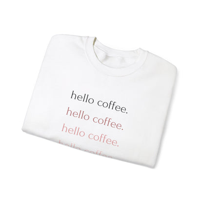 Hello Coffee Repeating Crewneck