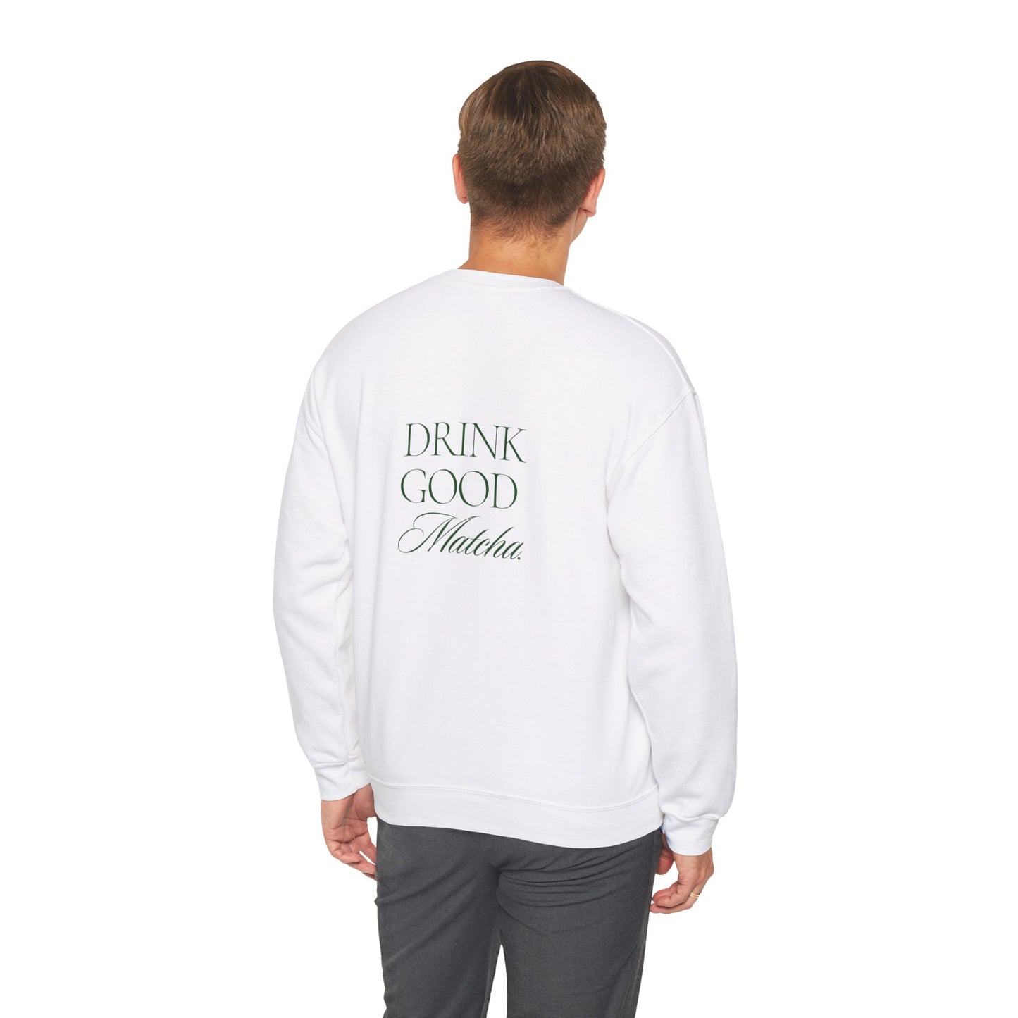 Embroidered Drink Good Matcha Crewneck