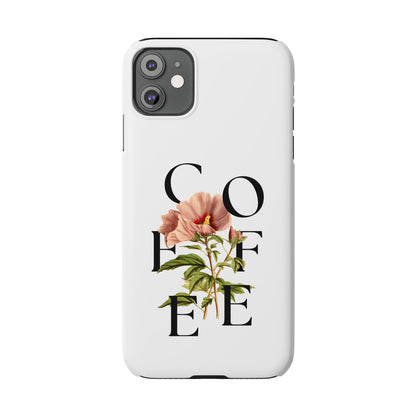 Coffee Florals Slim Phone Case