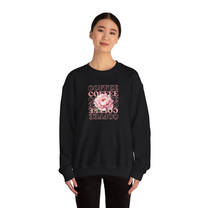 Repeating Coffee Flower Crewneck