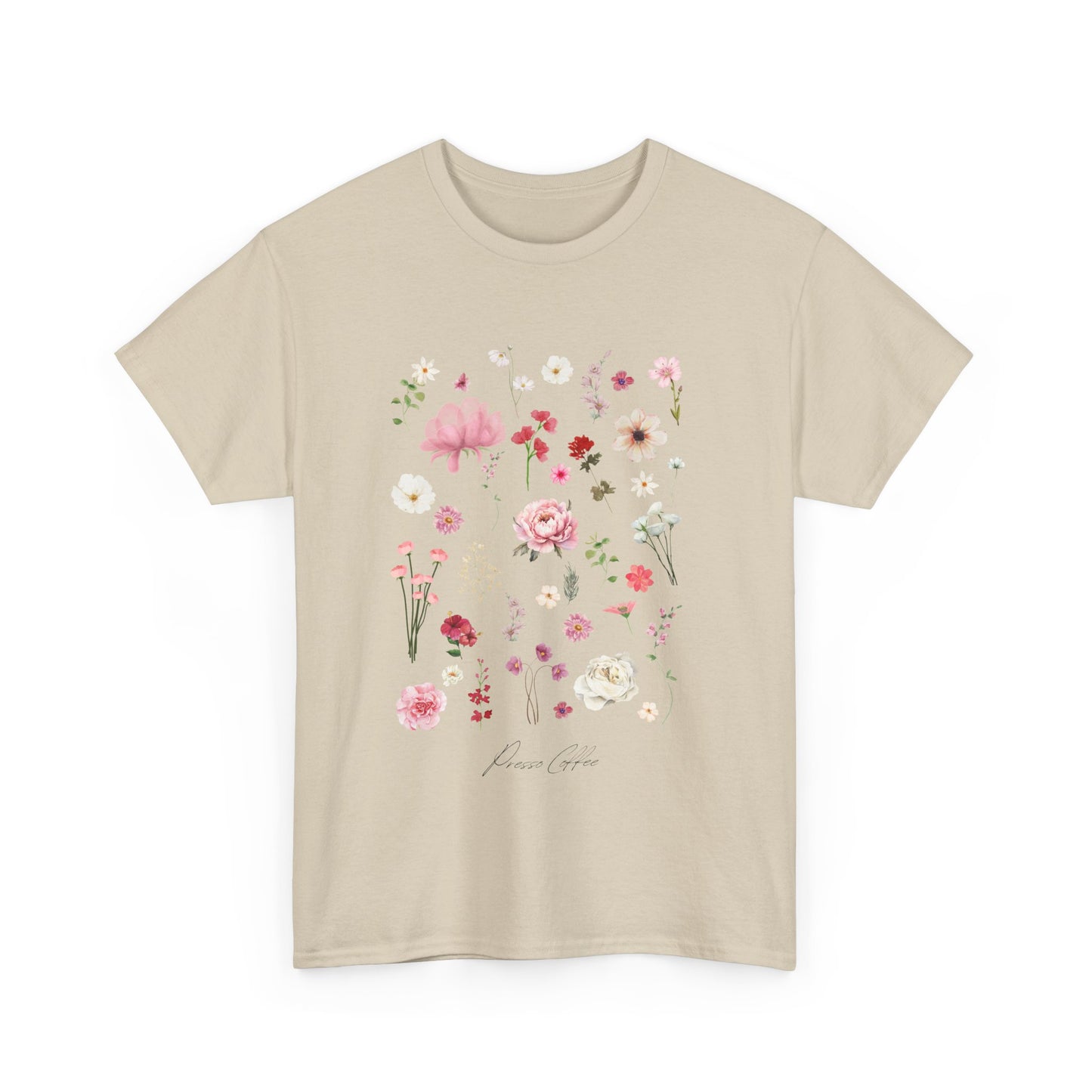 Presso Coffee Florals Oversized Tee