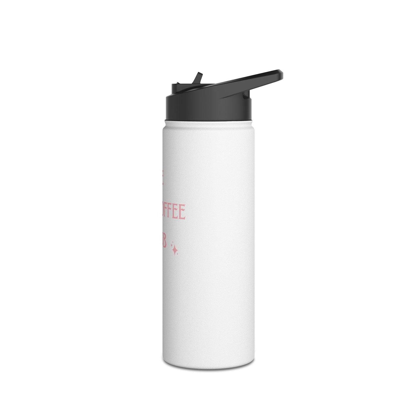 Iced Coffee Club Stainless Steel Water Bottle, Standard Lid