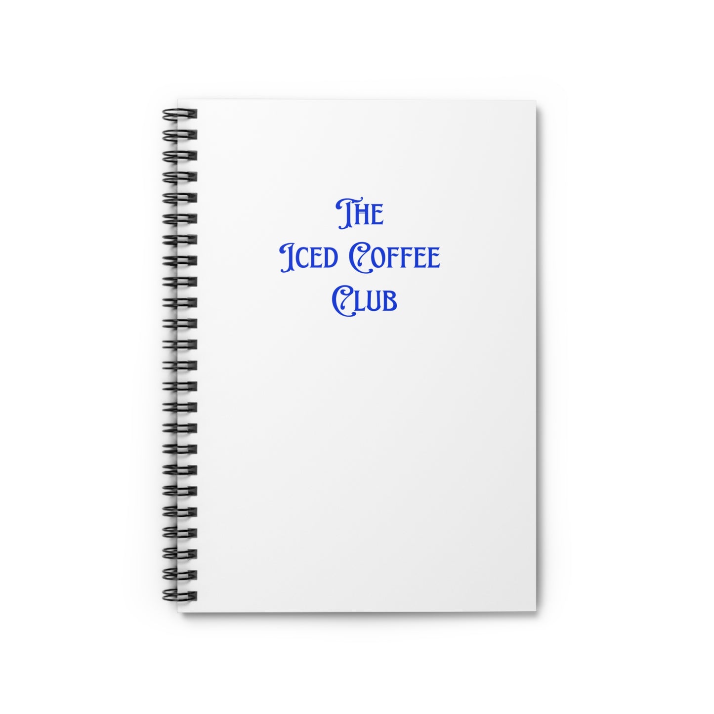 Iced Coffee Club Blue Notebook