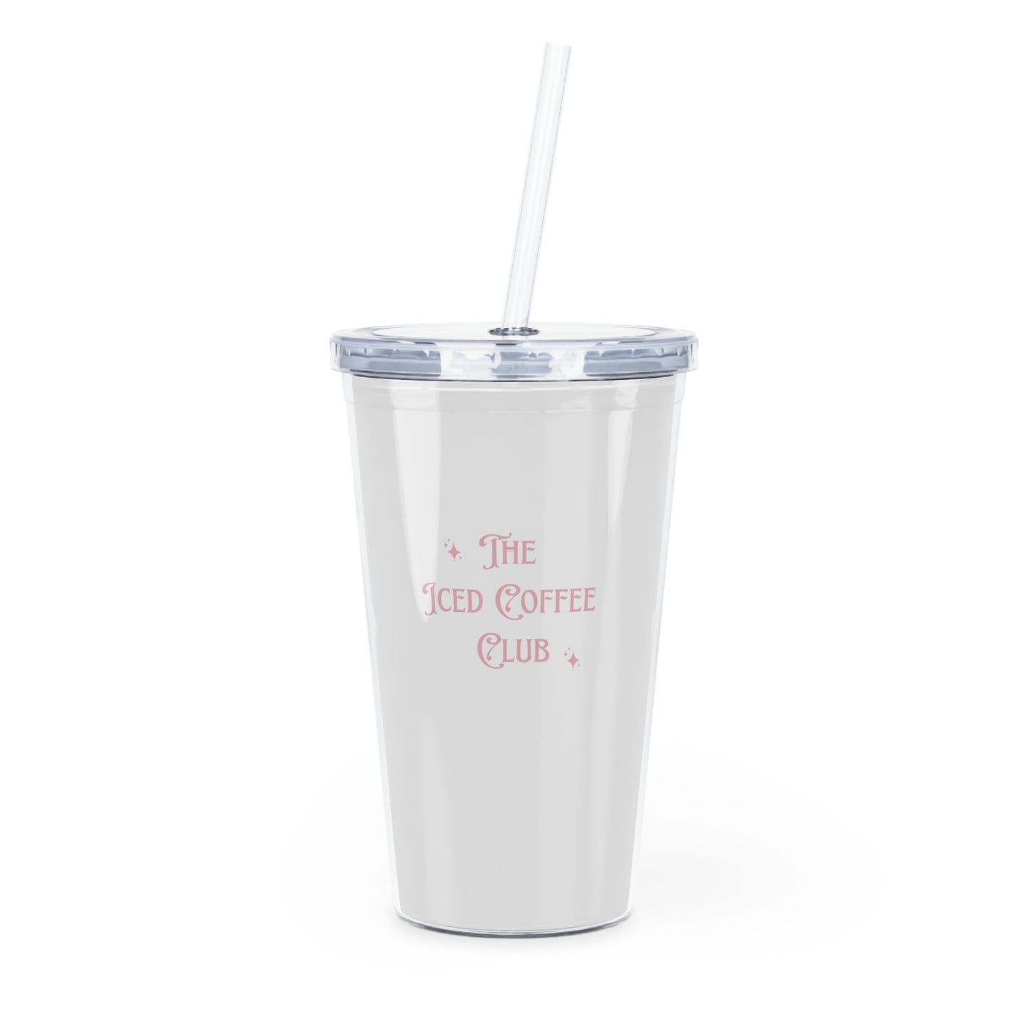 Iced Matcha Club Plastic Tumbler w/ Straw