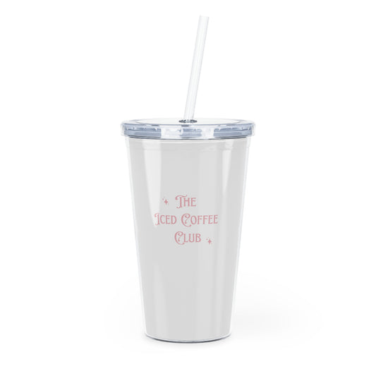 Iced Matcha Club Plastic Tumbler w/ Straw