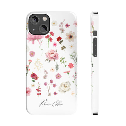 Presso Coffee Florals Slim Phone Case