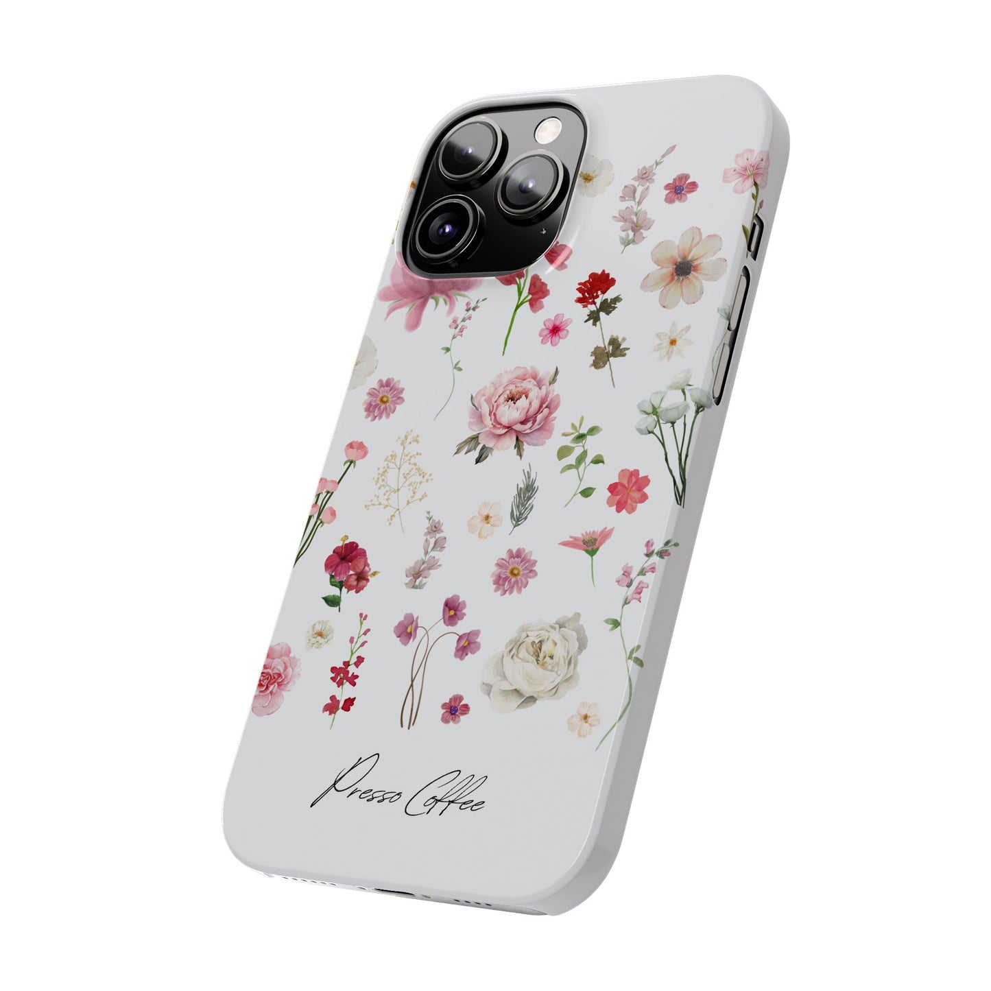 Presso Coffee Florals Slim Phone Case