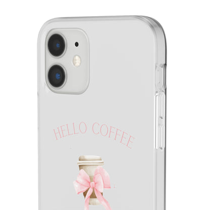 Hello Coffee Bows Flexi Case