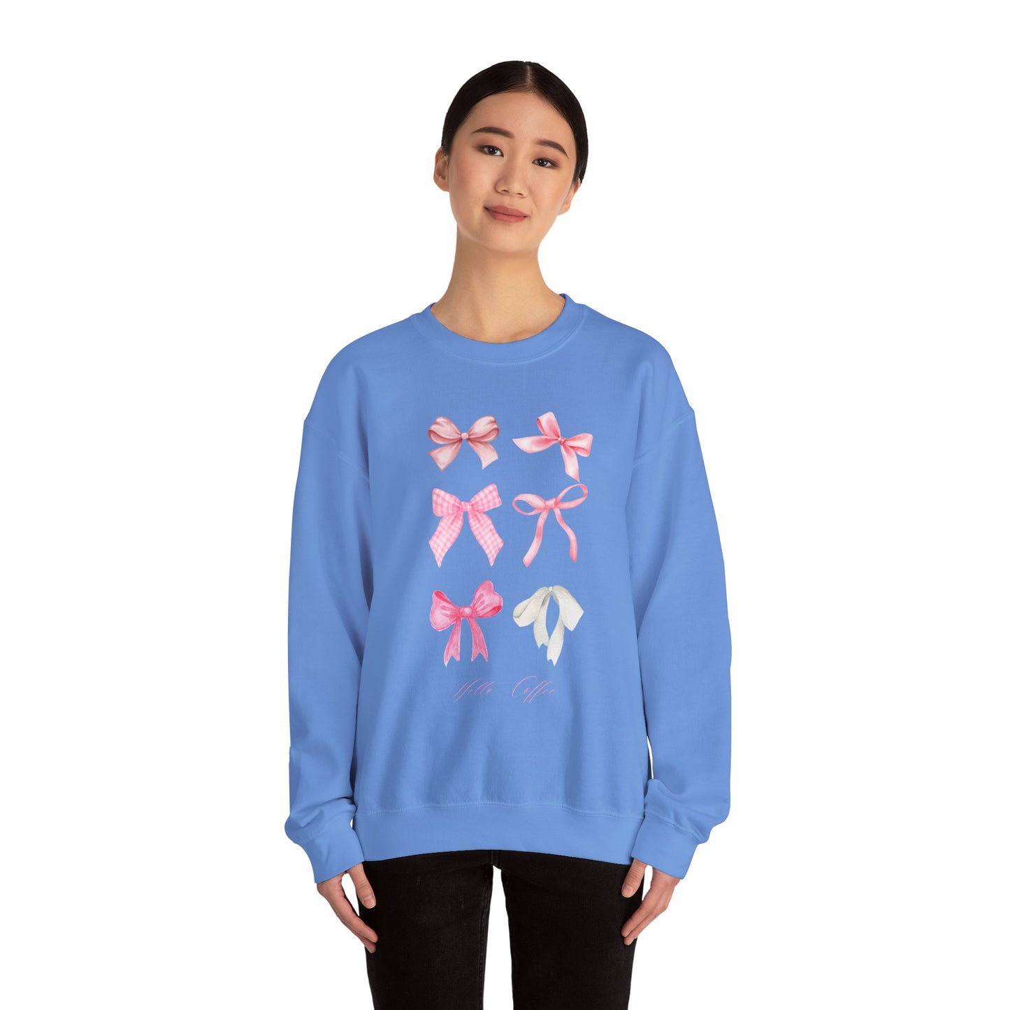 Hello Coffee Bows Crewneck