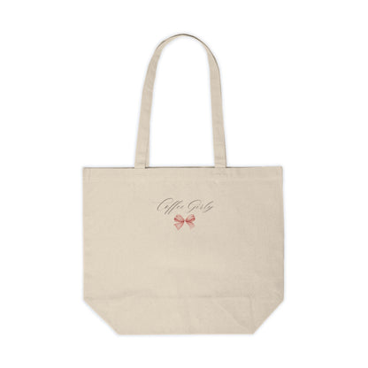 Coffee Girly Bow Tote