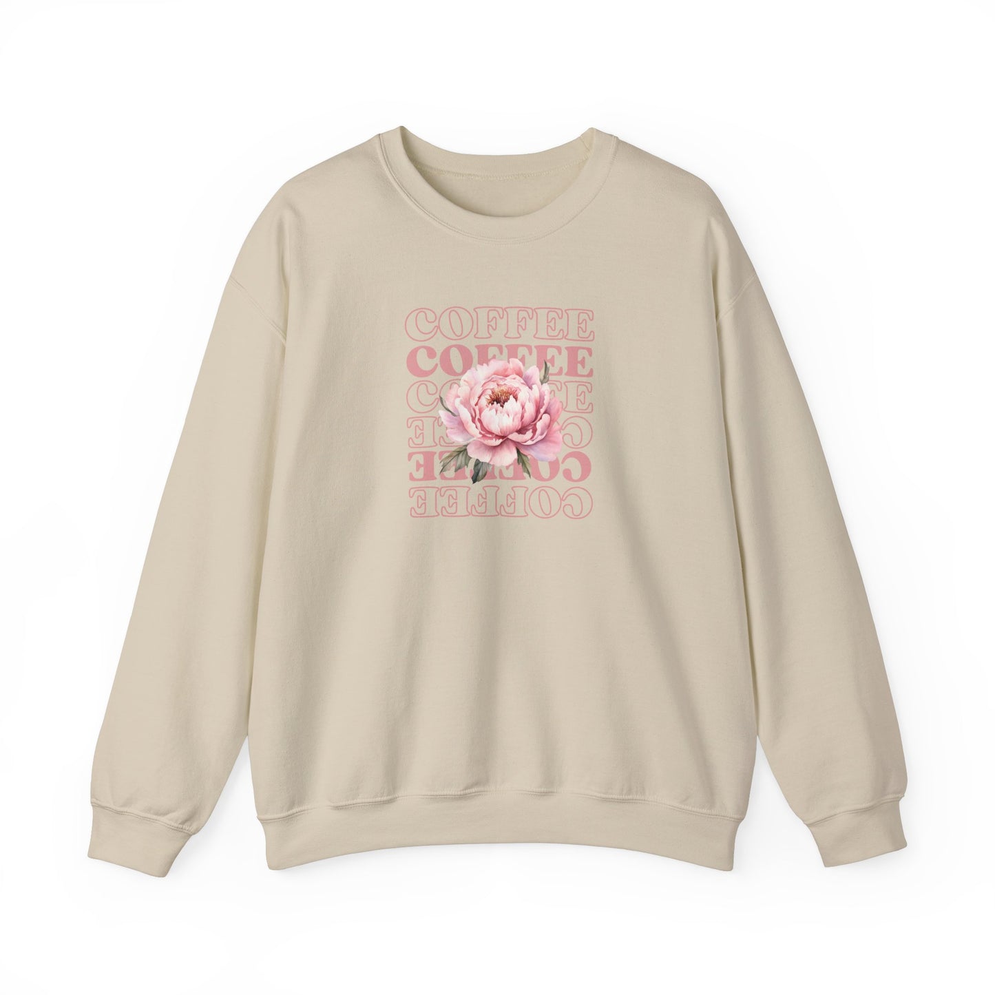 Repeating Coffee Flower Crewneck