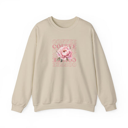 Repeating Coffee Flower Crewneck