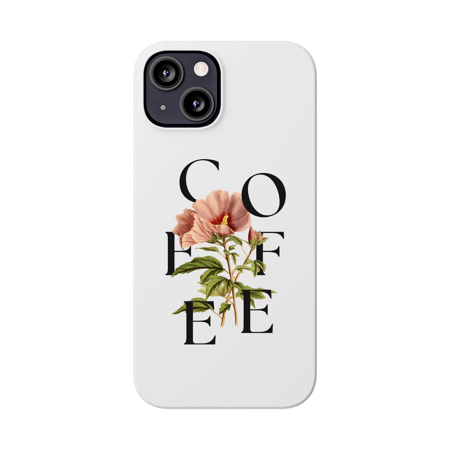 Coffee Florals Slim Phone Case