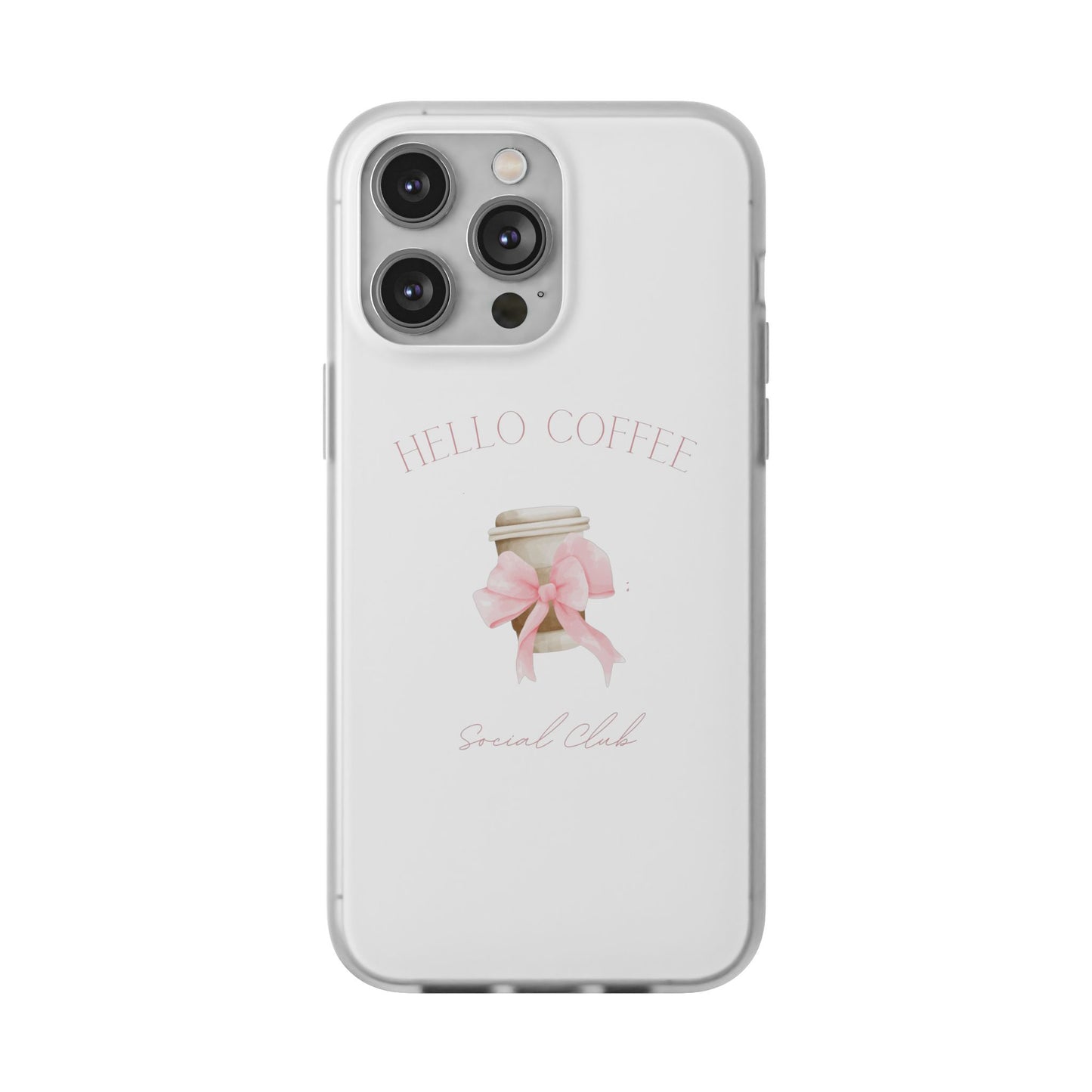 Hello Coffee Bows Flexi Case