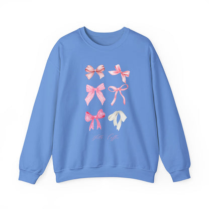 Hello Coffee Bows Crewneck