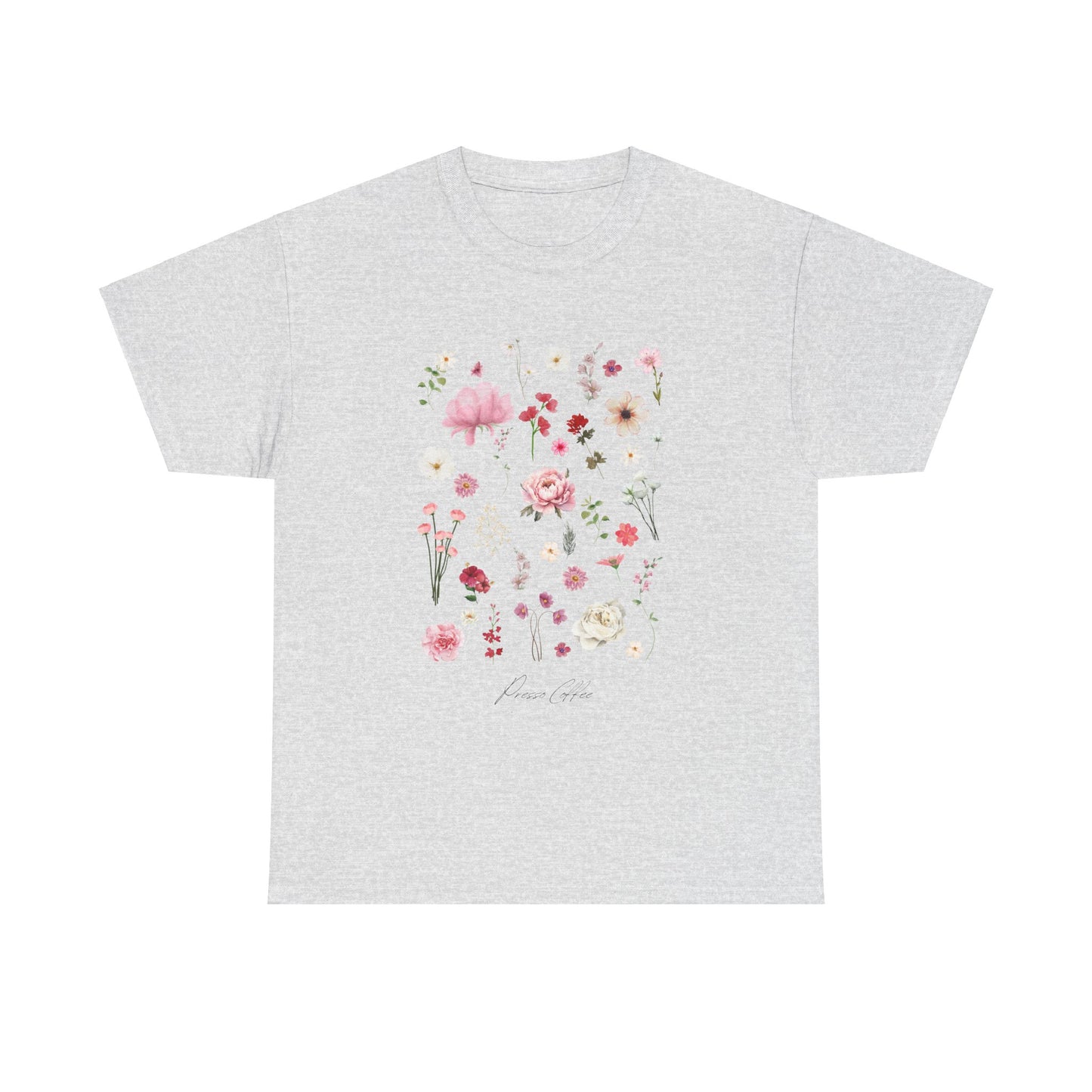 Presso Coffee Florals Oversized Tee