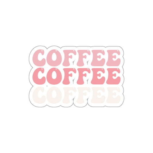 Coffee Pink Sticker