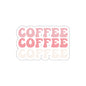 Coffee Pink Sticker