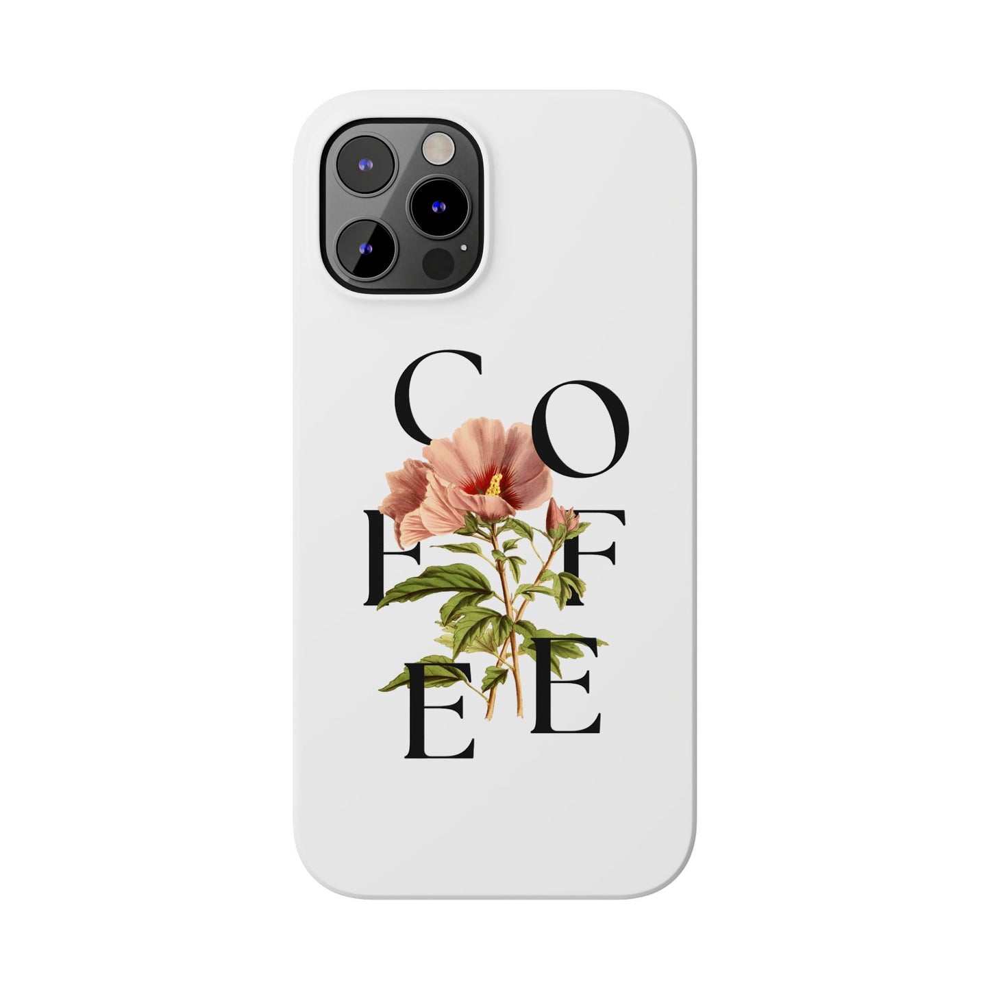 Coffee Florals Slim Phone Case