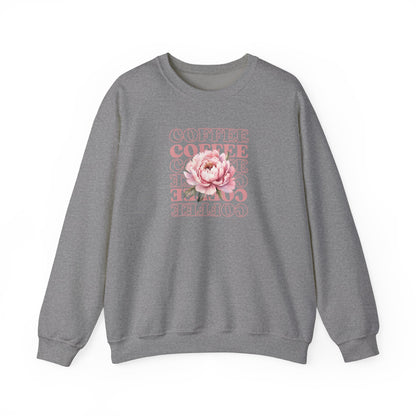 Repeating Coffee Flower Crewneck