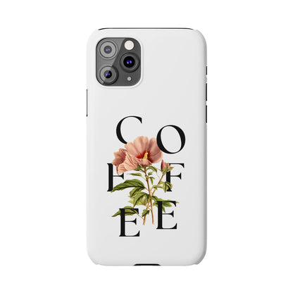 Coffee Florals Slim Phone Case