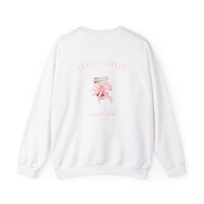 Hello Coffee Bows Crewneck