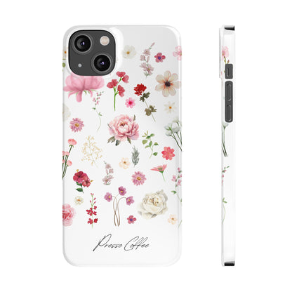 Presso Coffee Florals Slim Phone Case