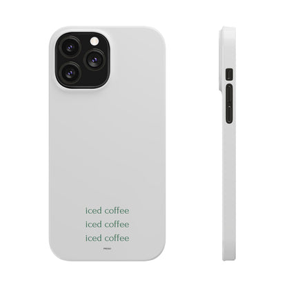 Iced Coffee Slim Phone Case