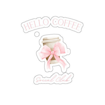 Hello Coffee Social Club Sticker