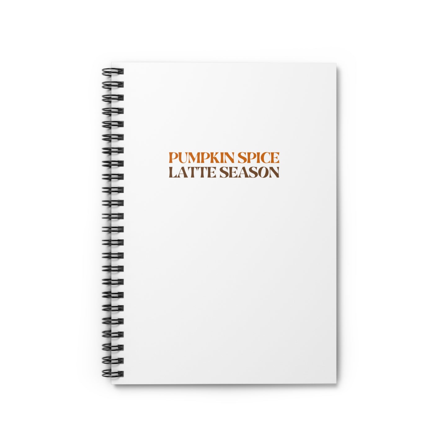 Pumpkin Spice Latte Season Notebook