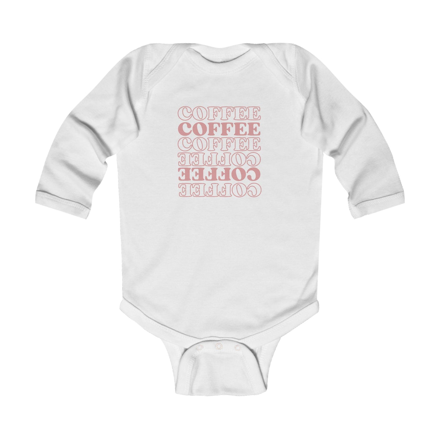 Coffee Pink Baby Onesie