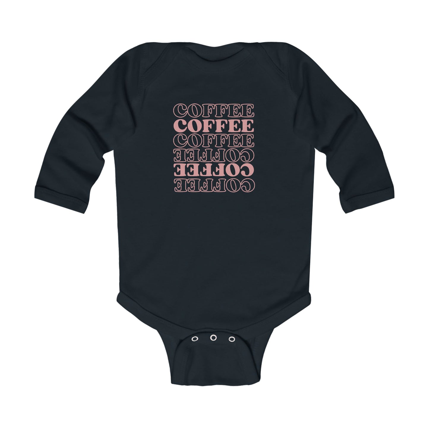 Coffee Pink Baby Onesie