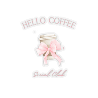 Hello Coffee Social Club Sticker