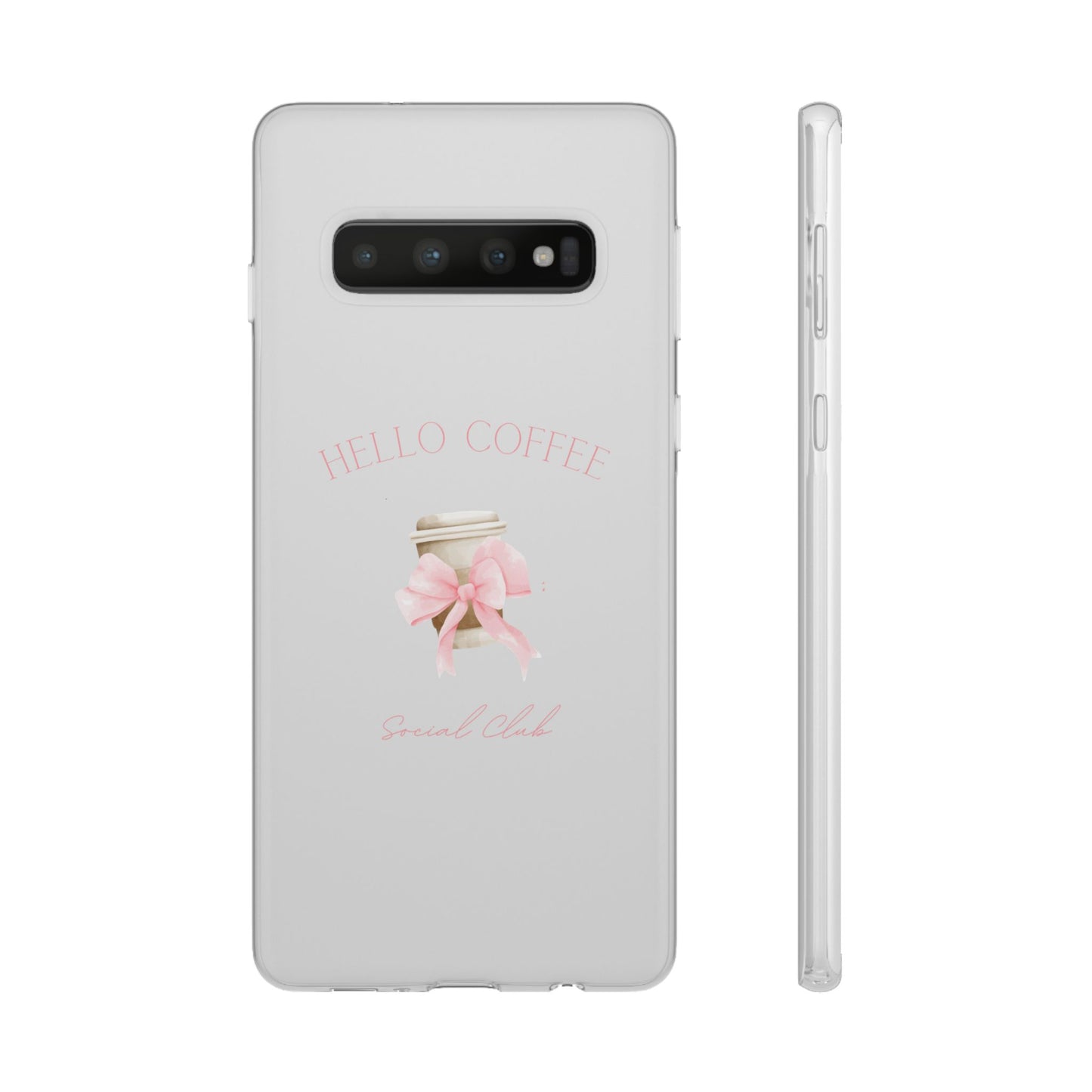 Hello Coffee Bows Flexi Case