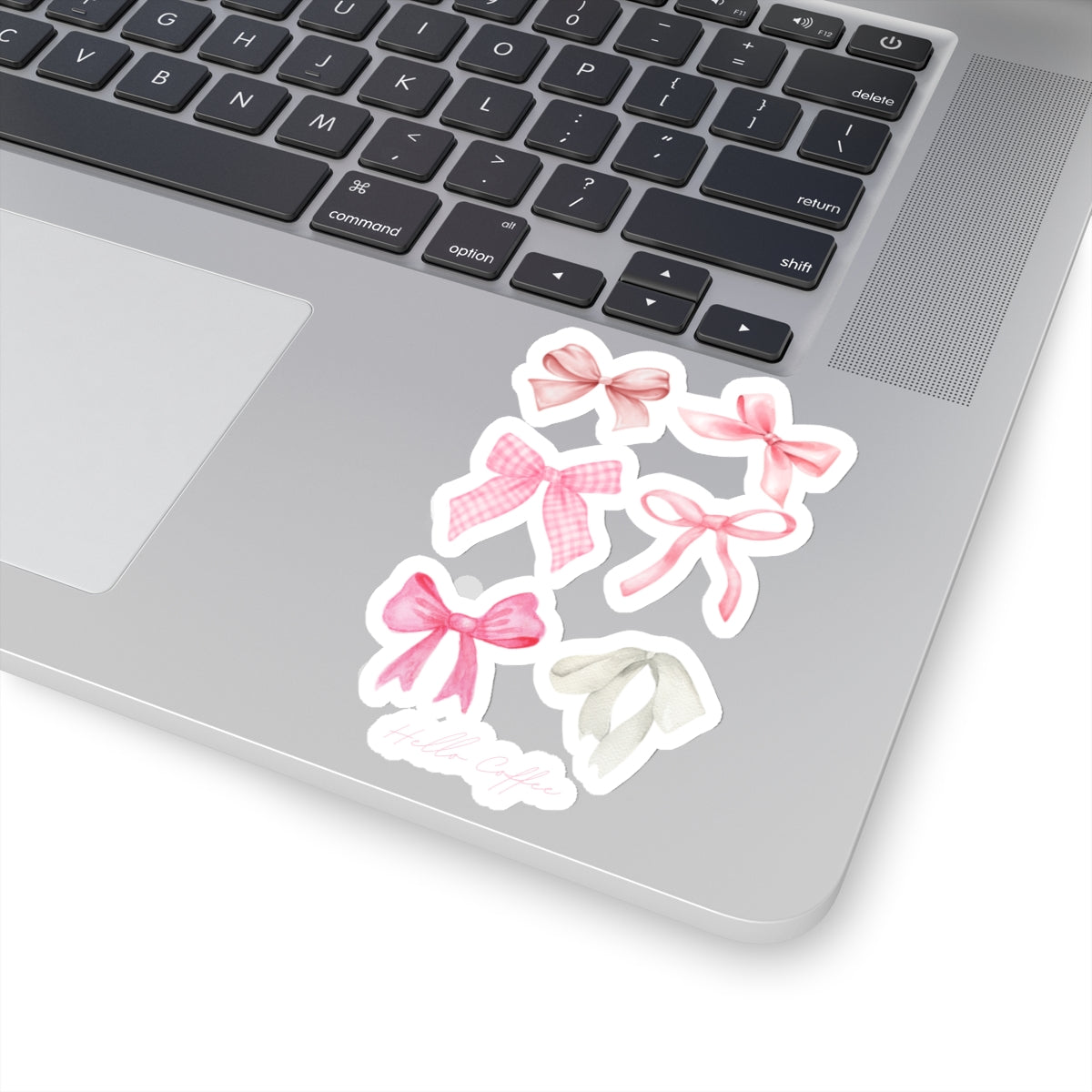 Hello Coffee Bows Sticker