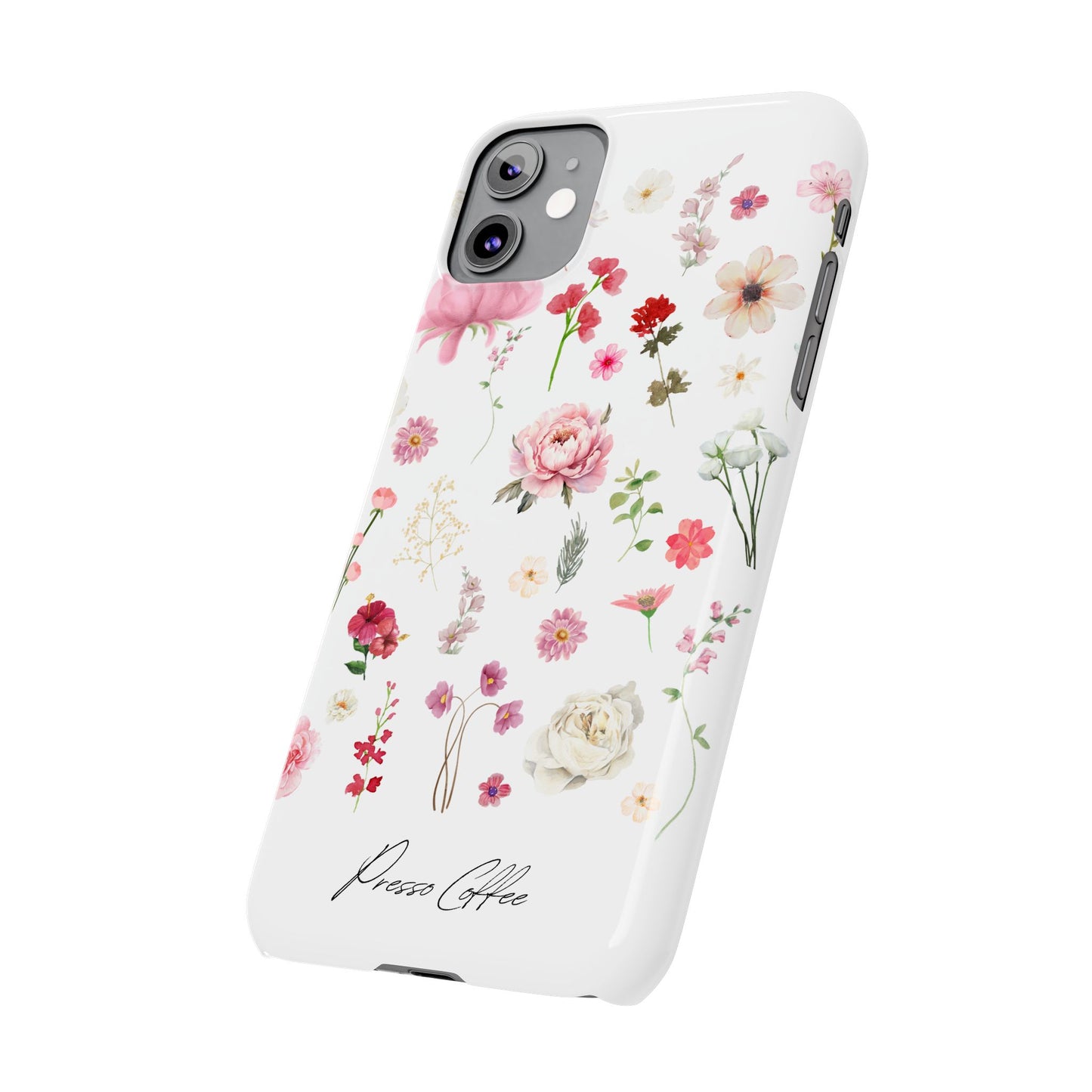 Presso Coffee Florals Slim Phone Case