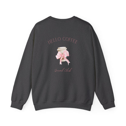 Hello Coffee Bows Crewneck