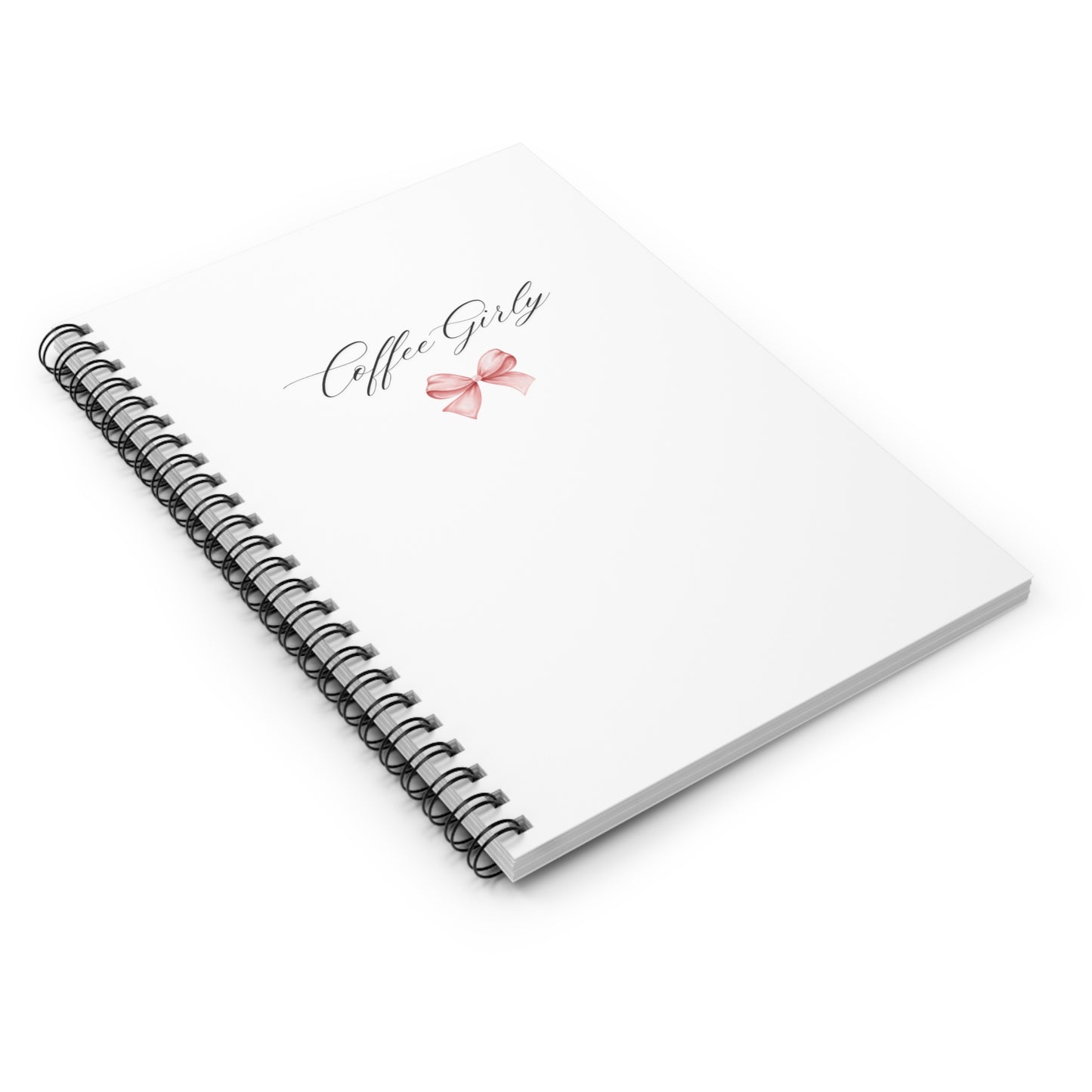 Coffee Girly Bow Notebook